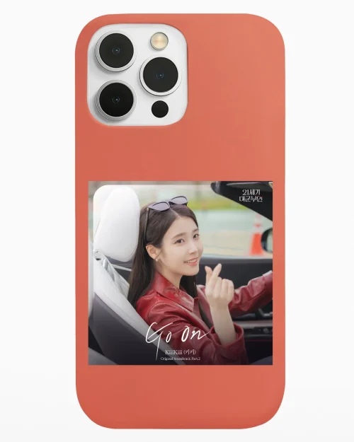 Kiiikiii Go On Phone Case - Coral, Apple iPhone 18