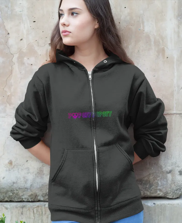 Kiiikiii Pop Off Pop Off Zip Hoodie