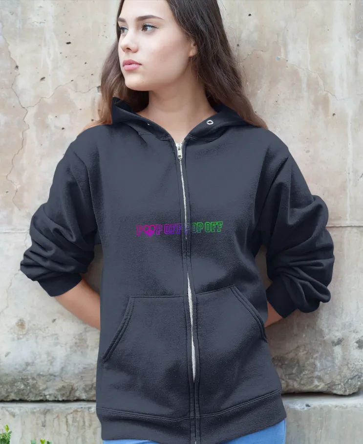 Kiiikiii Pop Off Pop Off Zip Hoodie