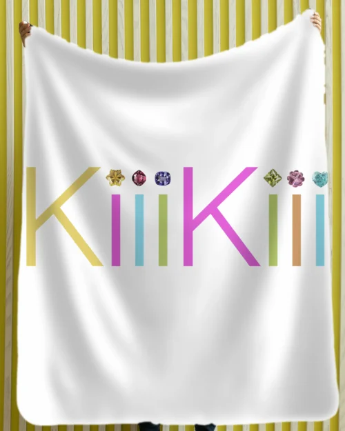 Kiiikiii Rainbow Logo Blanket - 120*80cm/47in x 31.4in