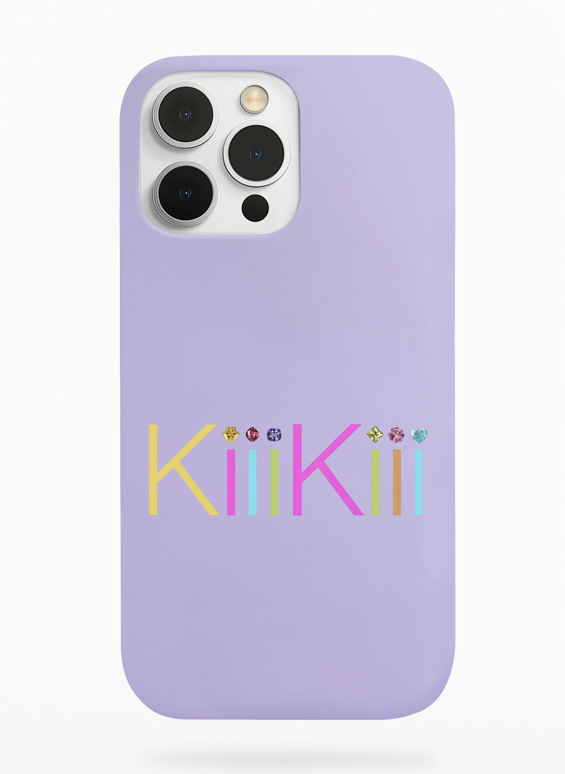 Kiiikiii Rainbow Logo Phone Case - Lavender, Apple iPhone 18