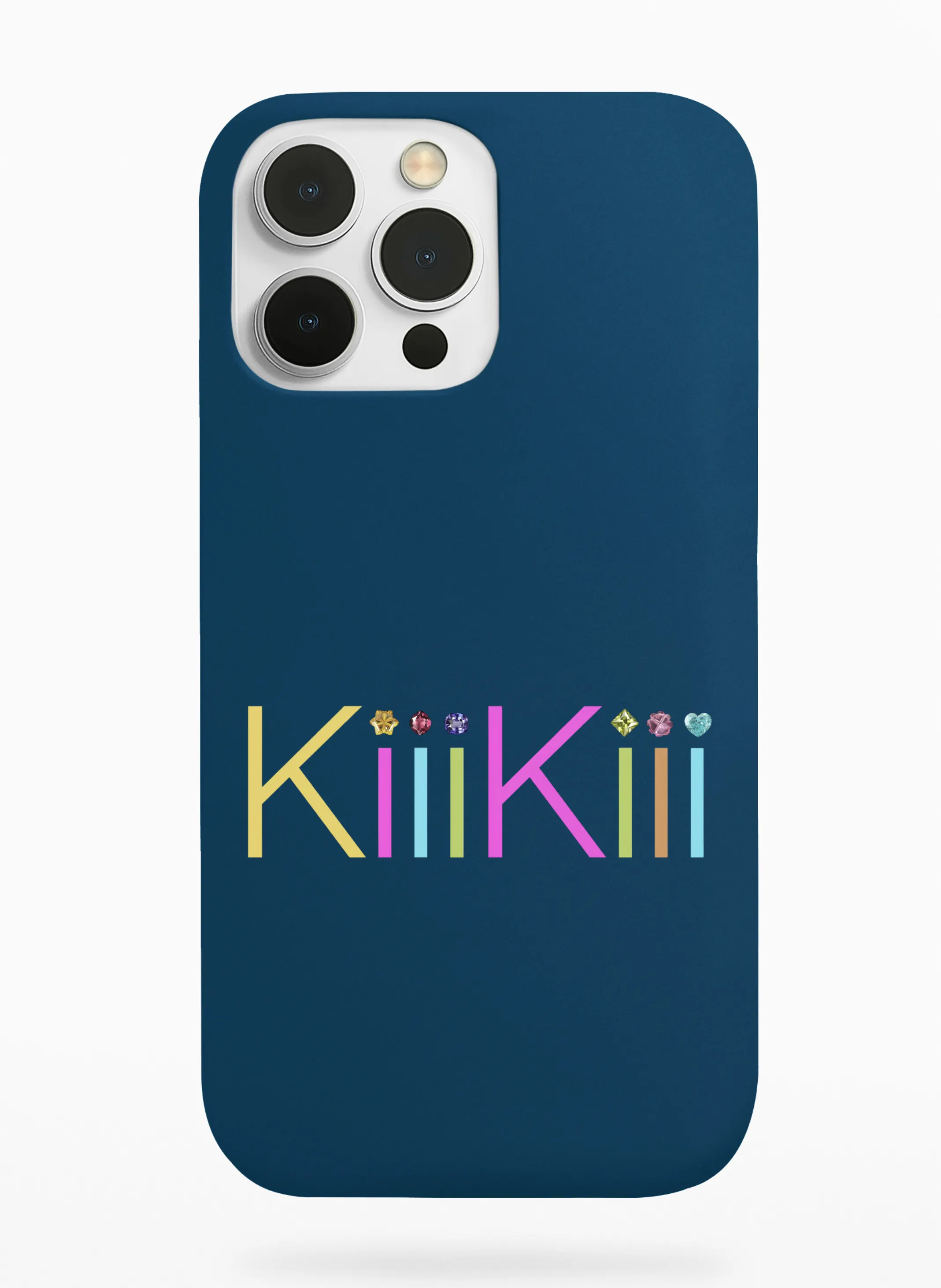 Kiiikiii Rainbow Logo Phone Case - Teal, Apple iPhone 18
