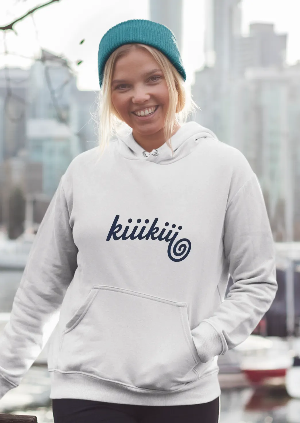 Kiiikiii Swirl Logo Hoodie
