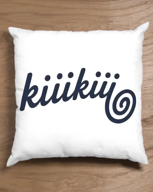 Kiiikiii Swirl Logo Pillow Case