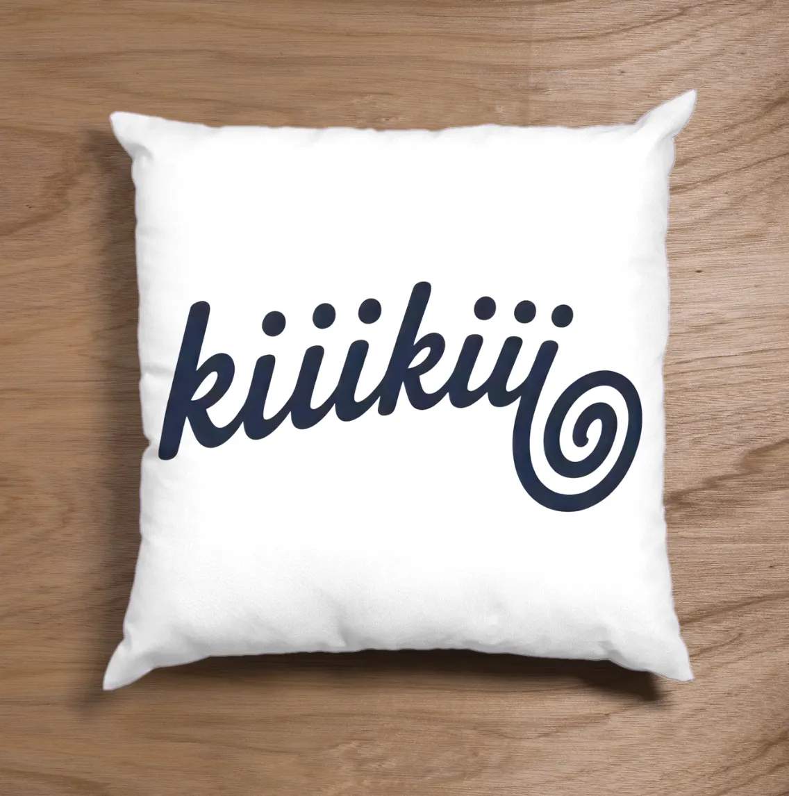Kiiikiii Swirl Logo Pillow Case