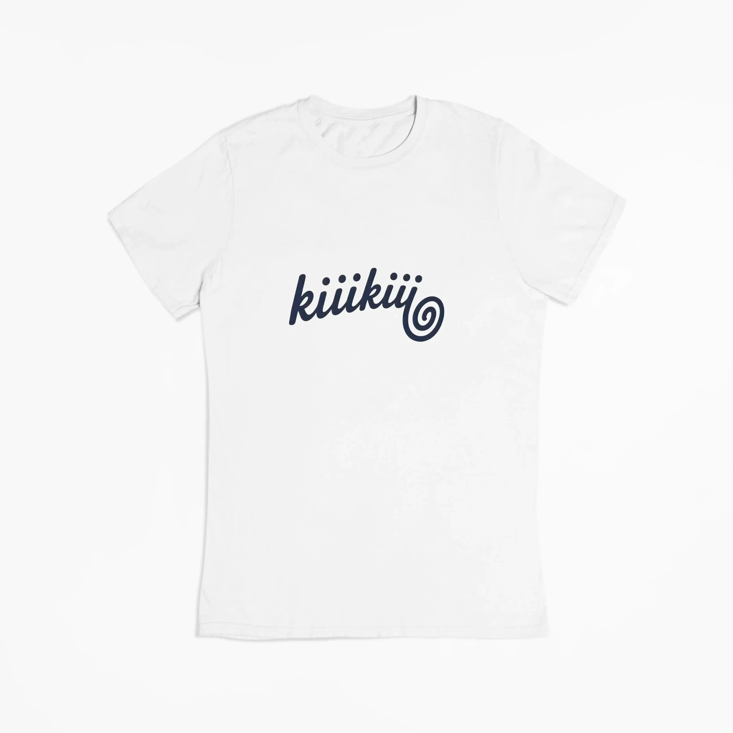 Kiiikiii Swirl Logo T-Shirt - White