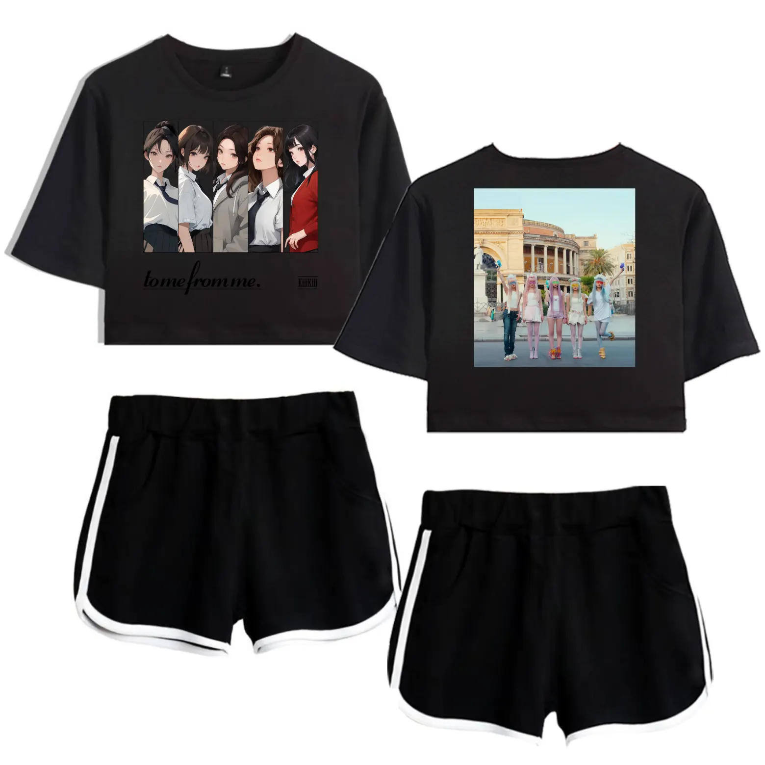 Kiiikiii To Me From Me Tracksuit - Black-Black