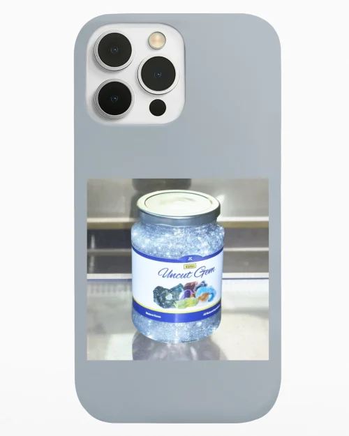 Kiiikiii Uncut Gem Phone Case - Gray, Apple iPhone 18