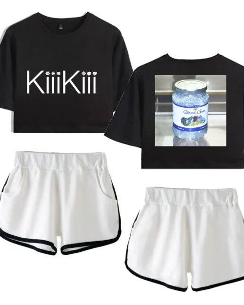 Kiiikiii Uncut Gem Tracksuit - Black-White