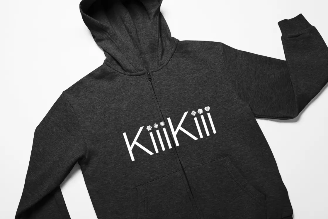 Kiiikiii Uncut Gem Zip Hoodie - Black
