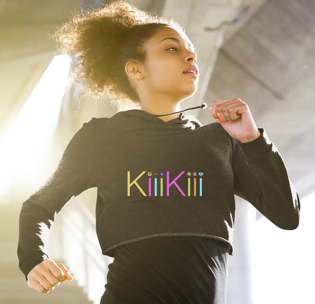 Kiiikiii Whykiiikiii Cropped Hoodie - Black
