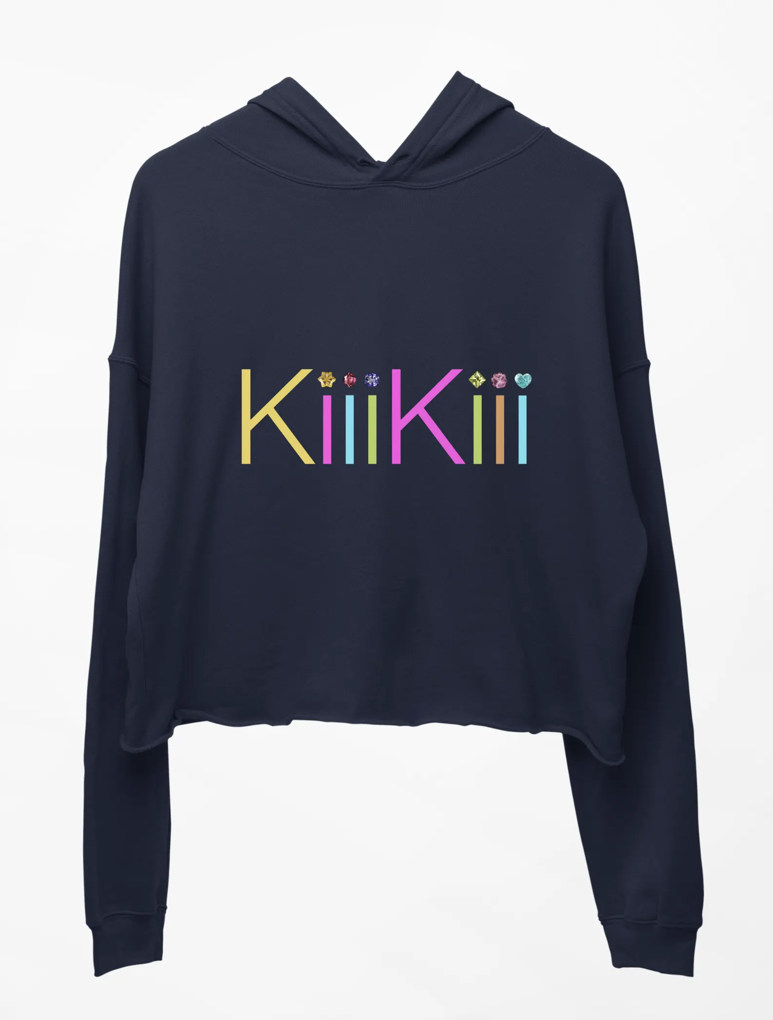 Kiiikiii Whykiiikiii Cropped Hoodie - Blue