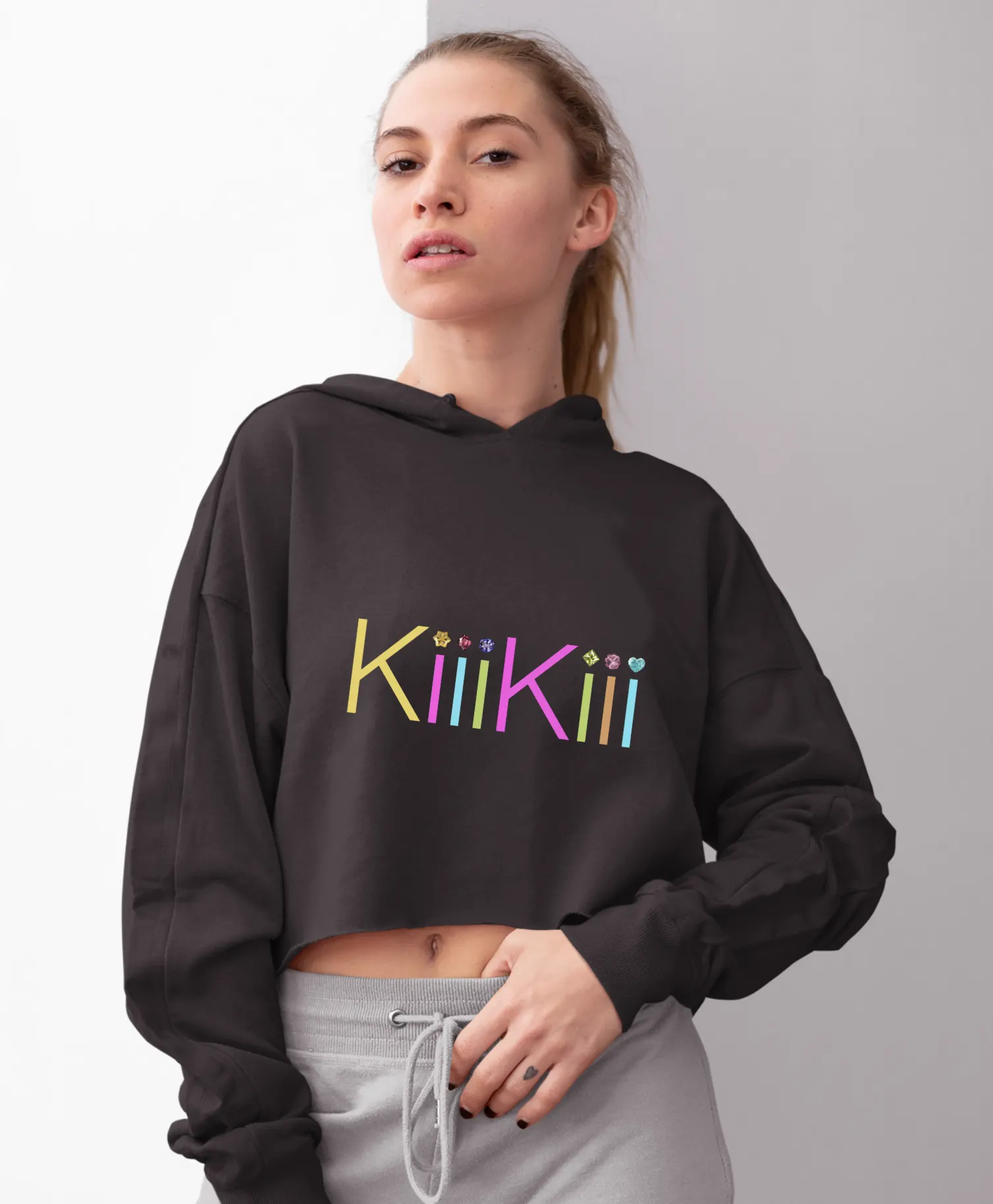 Kiiikiii Whykiiikiii Cropped Hoodie