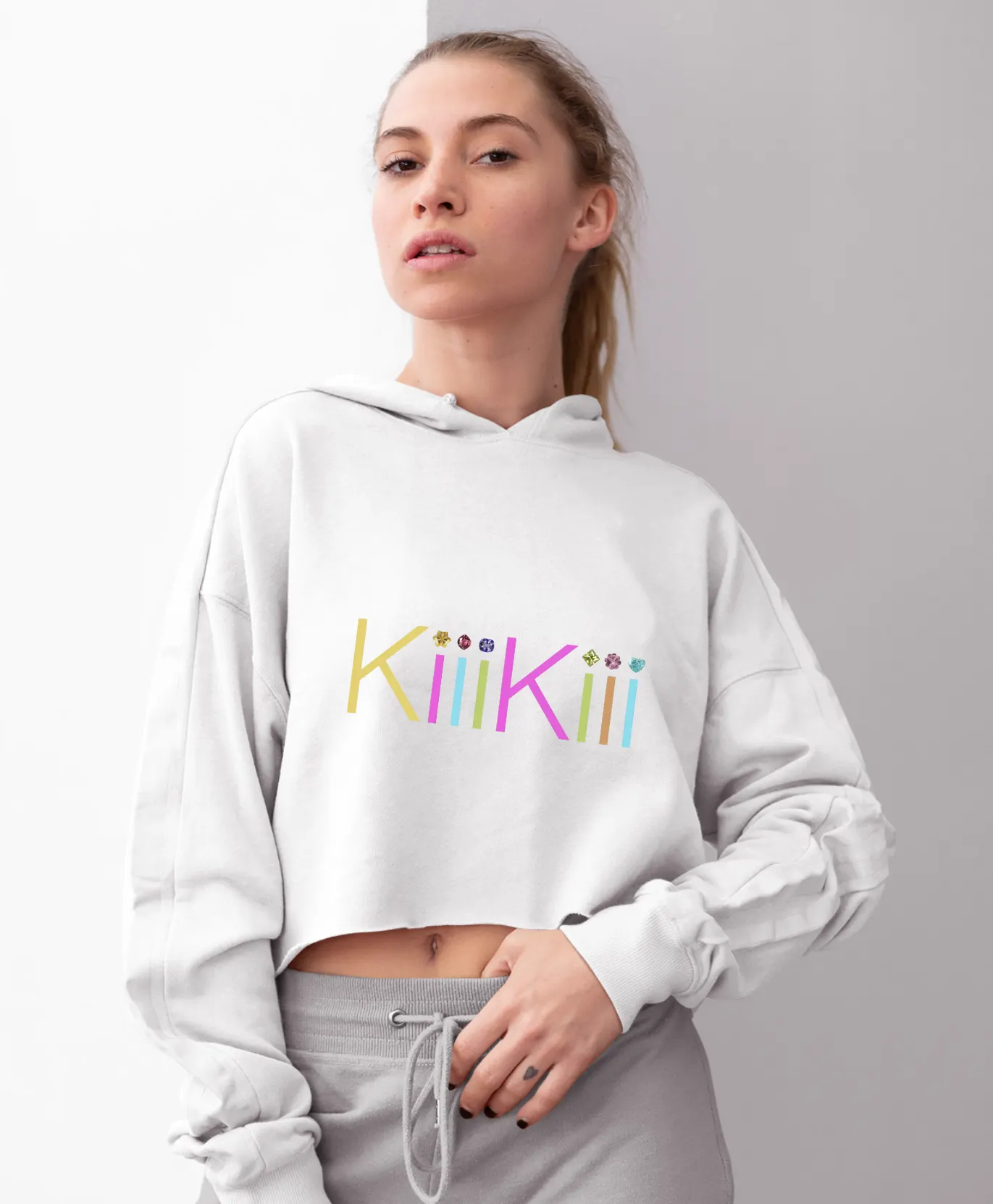 Kiiikiii Whykiiikiii Cropped Hoodie