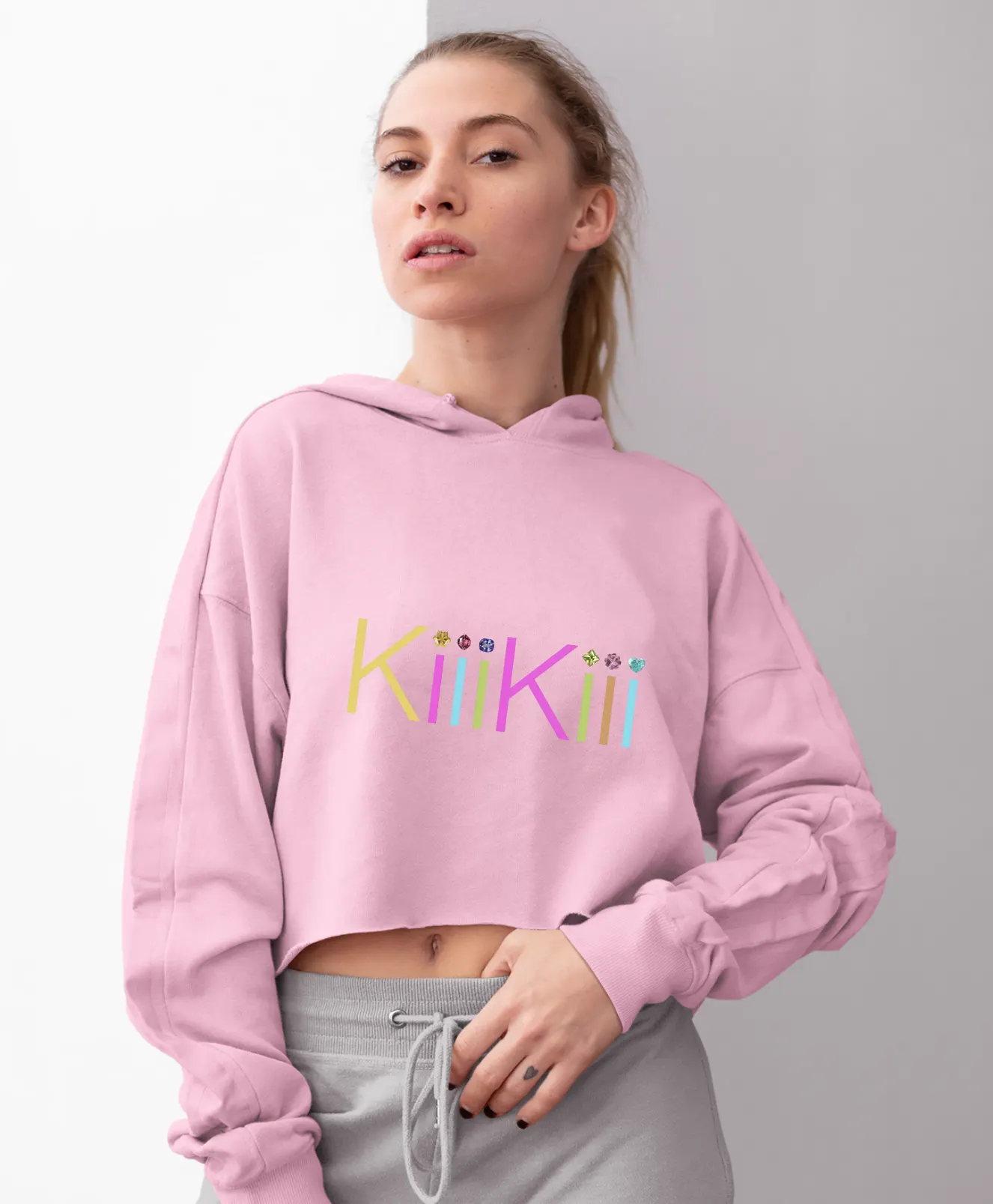 Kiiikiii Whykiiikiii Cropped Hoodie