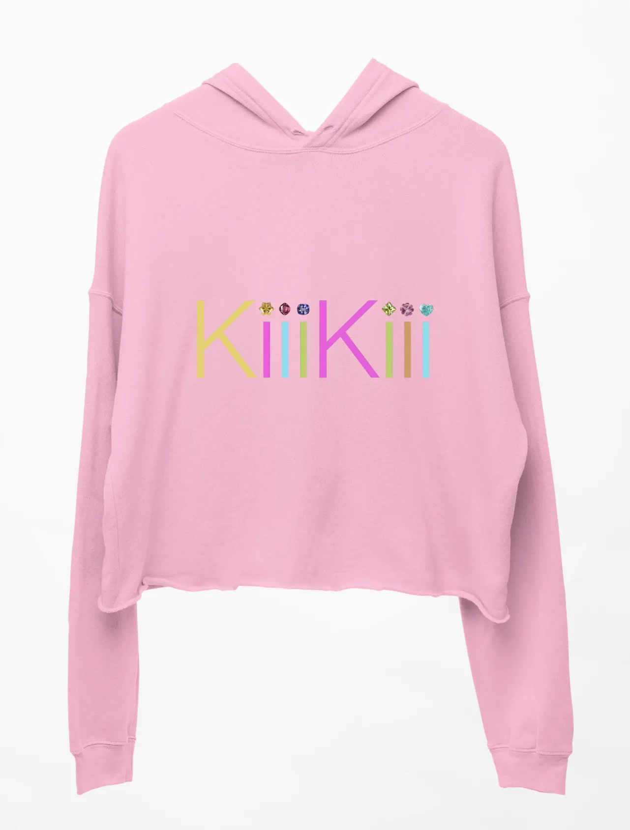 Kiiikiii Whykiiikiii Cropped Hoodie - Pink