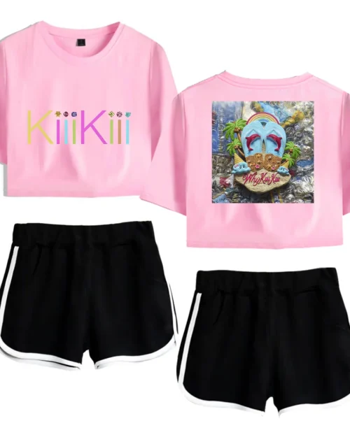 Kiiikiii Whykiiikiii Tracksuit - Pink-Black