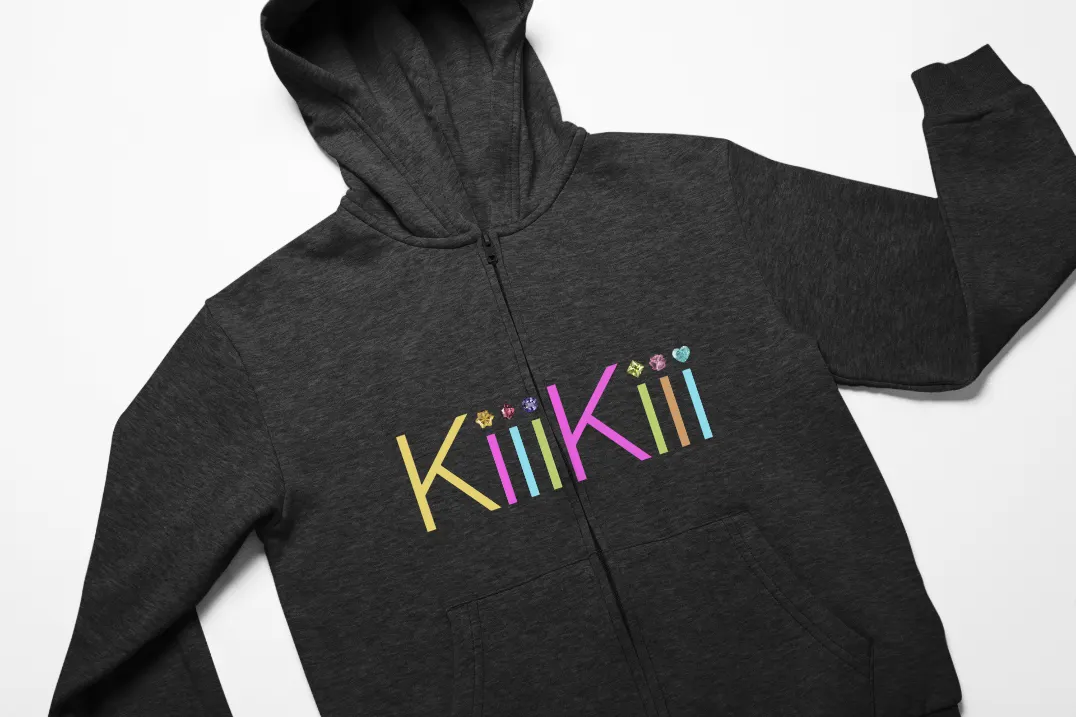 Kiiikiii Whykiiikiii Zip Hoodie - Black