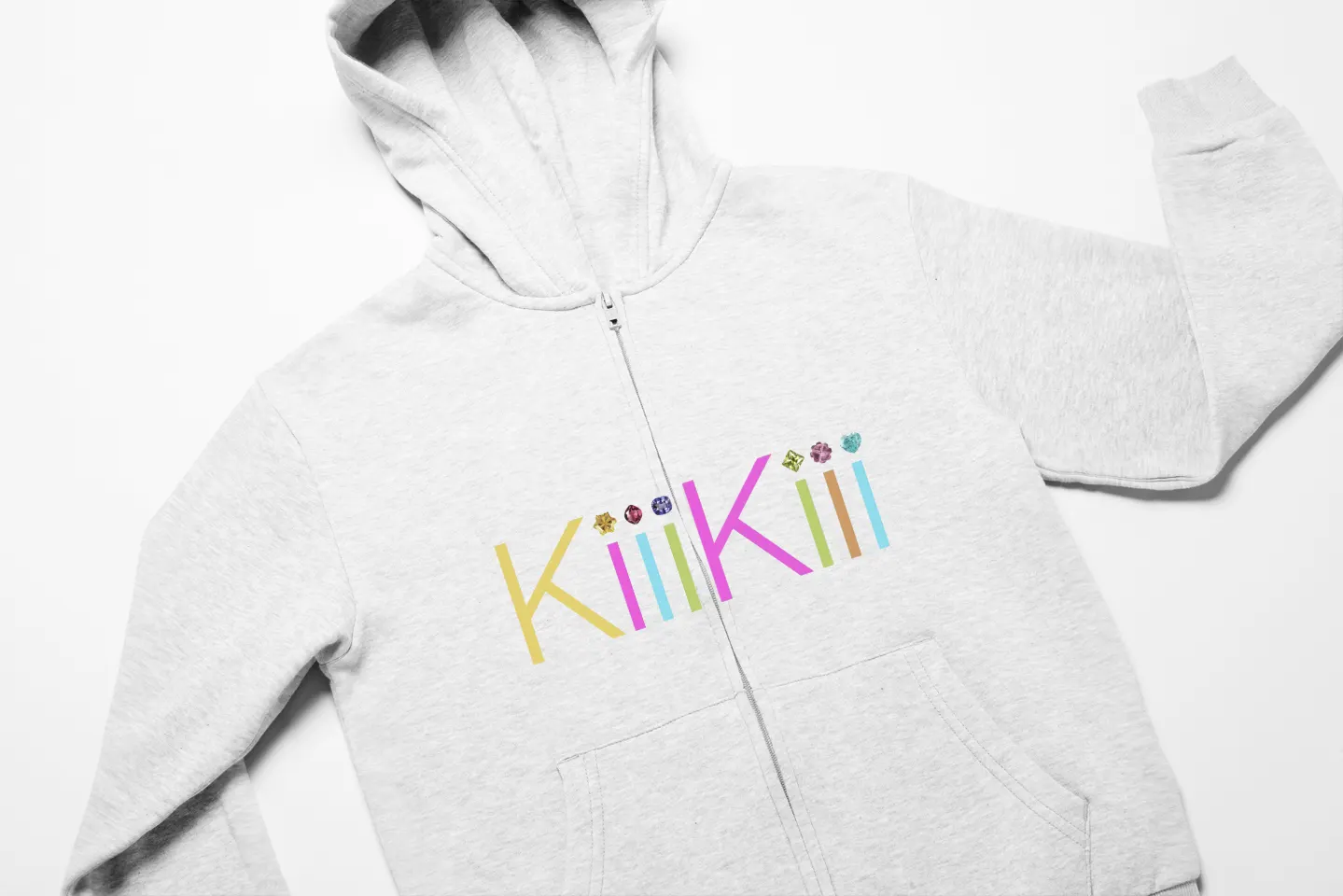 Kiiikiii Whykiiikiii Zip Hoodie - White